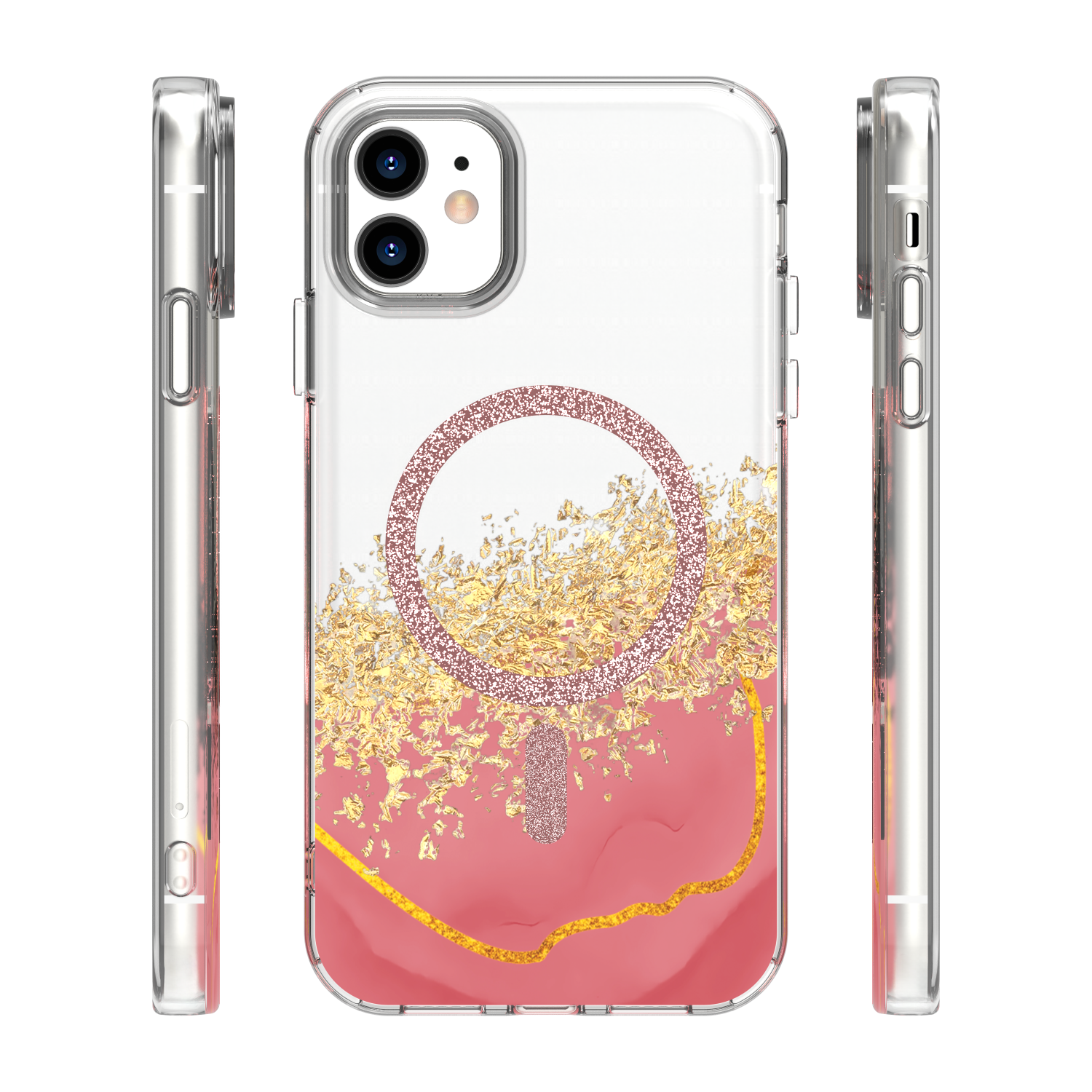 Coque Epoxy Mag pour iPhone 11 rose