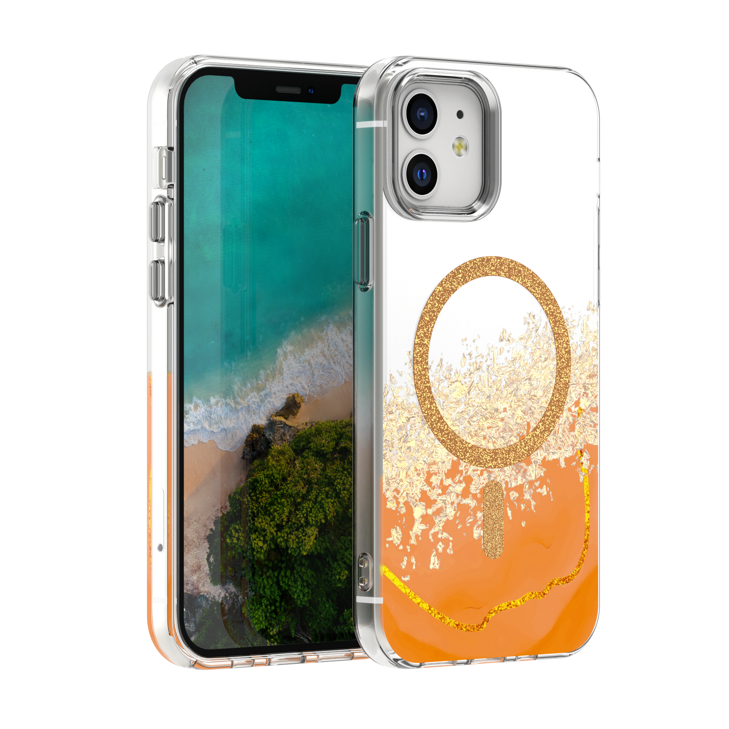 Coque Epoxy Mag pour iPhone 12/12 Pro — Orange