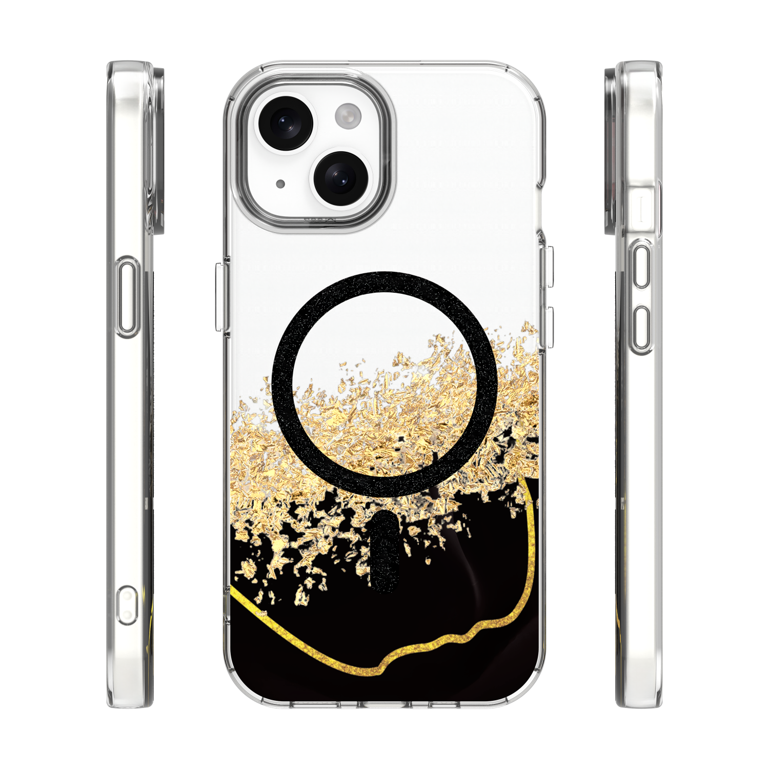 Coque Epoxy Mag pour iPhone 13/14 — Noir MagSafe