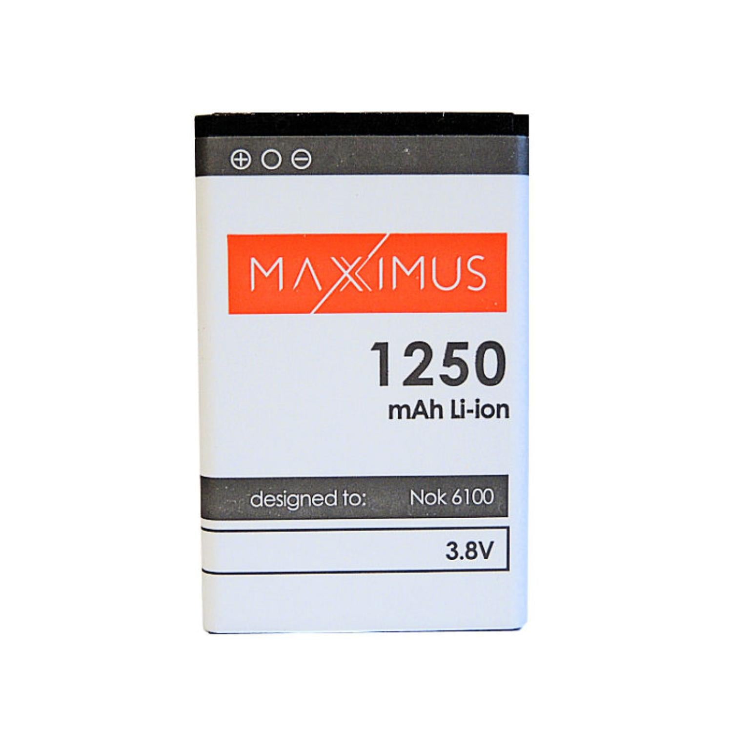 Batterie Maxximus pour Nokia 6100/6300 — 1250 mAh