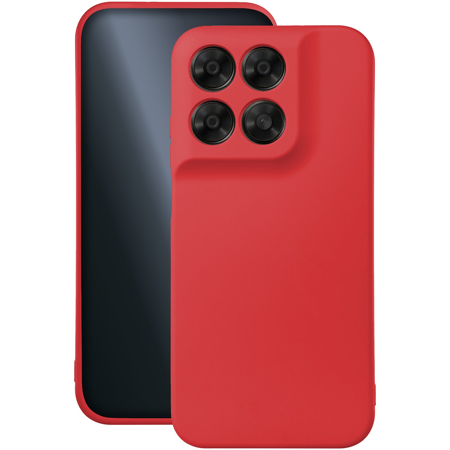 Silicon case for Motorola Moto G67 5G / G77 5G red
