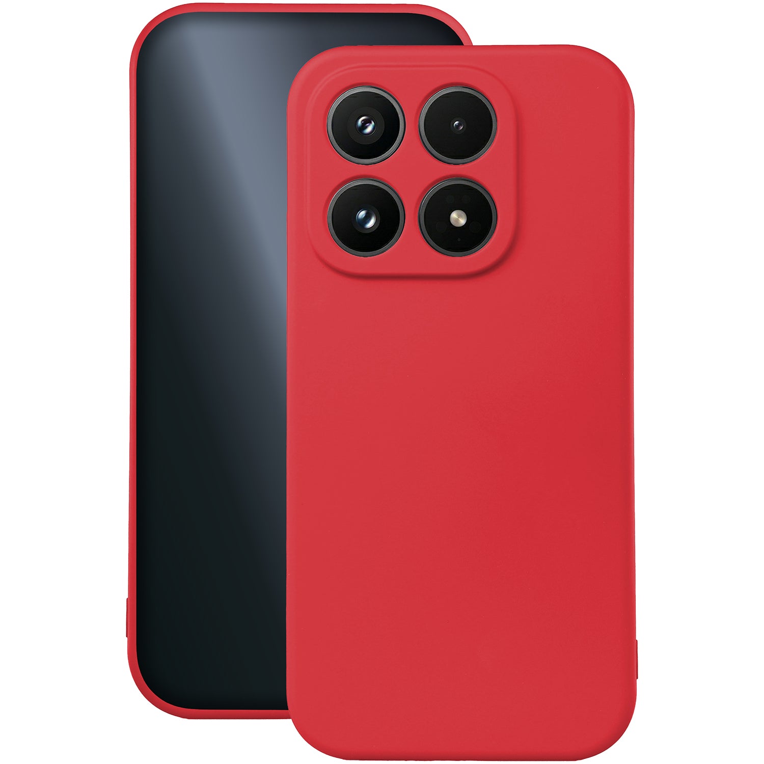 Silicon case for Xiaomi 17 red