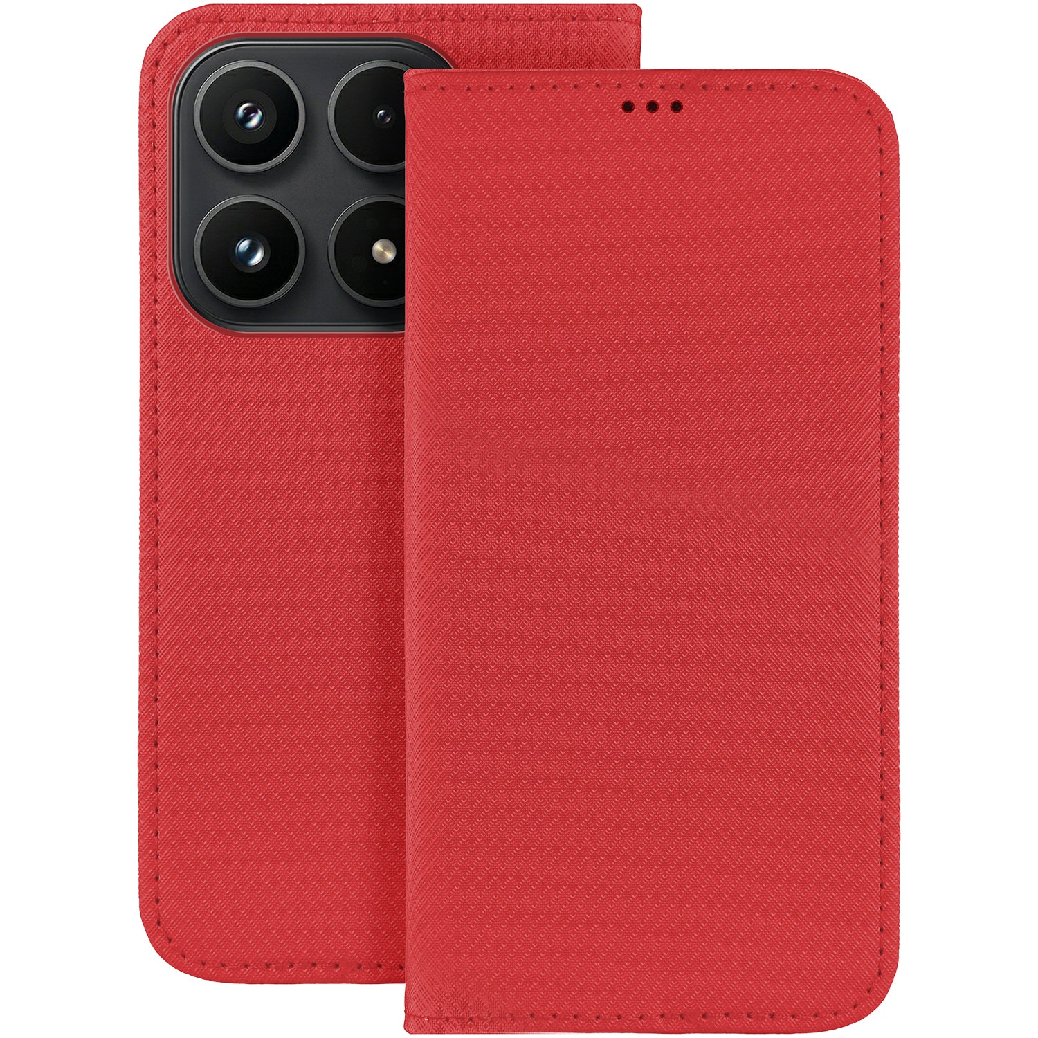 Smart Magnet case for Xiaomi 17 red