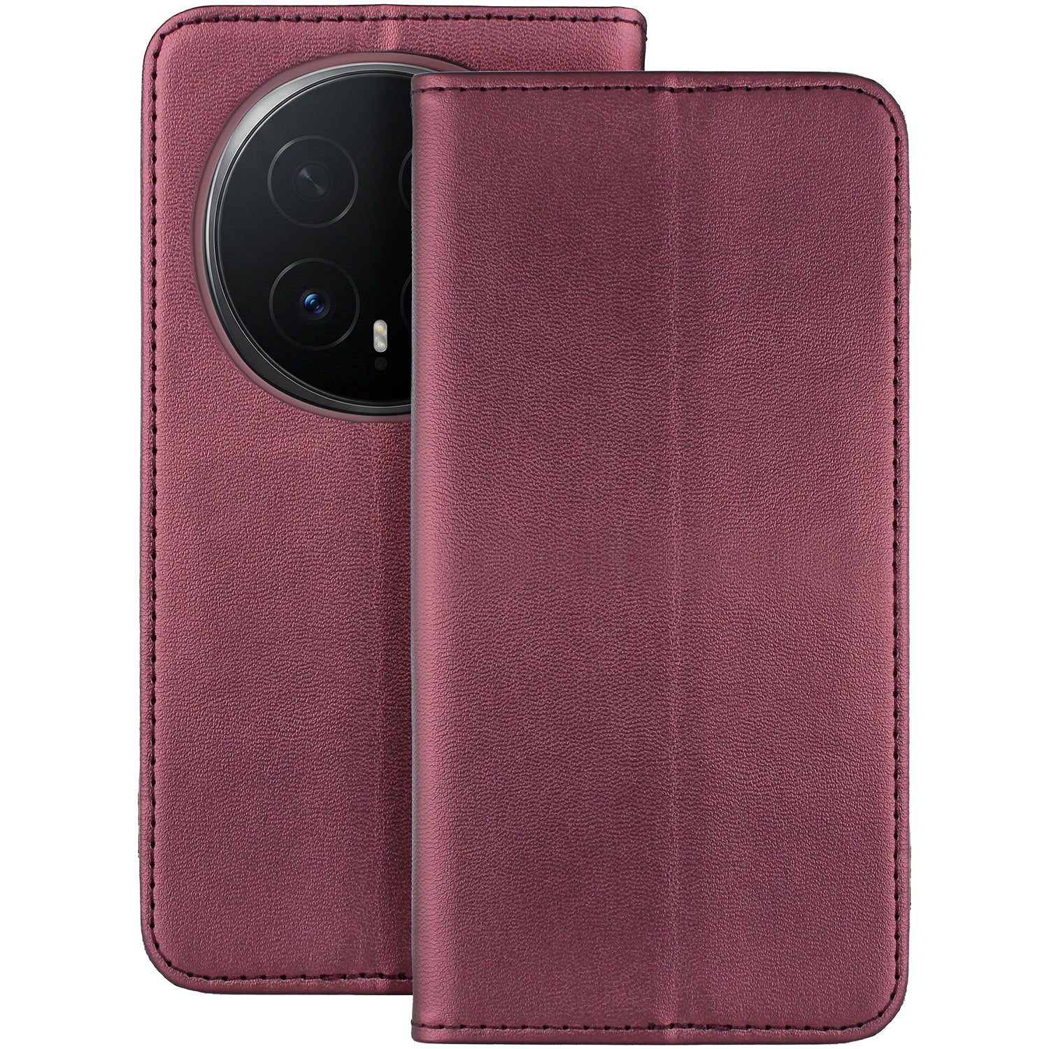 Smart Magnetic case for Honor Magic 8 Pro burgundy