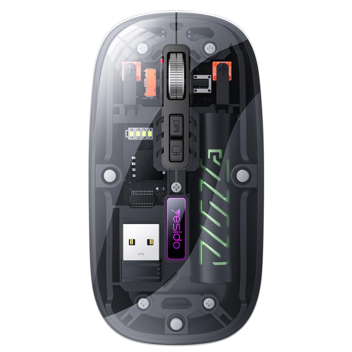 YESIDO WIRELESS MOUSE KB29 400mAh 2.4GHz BLACK
