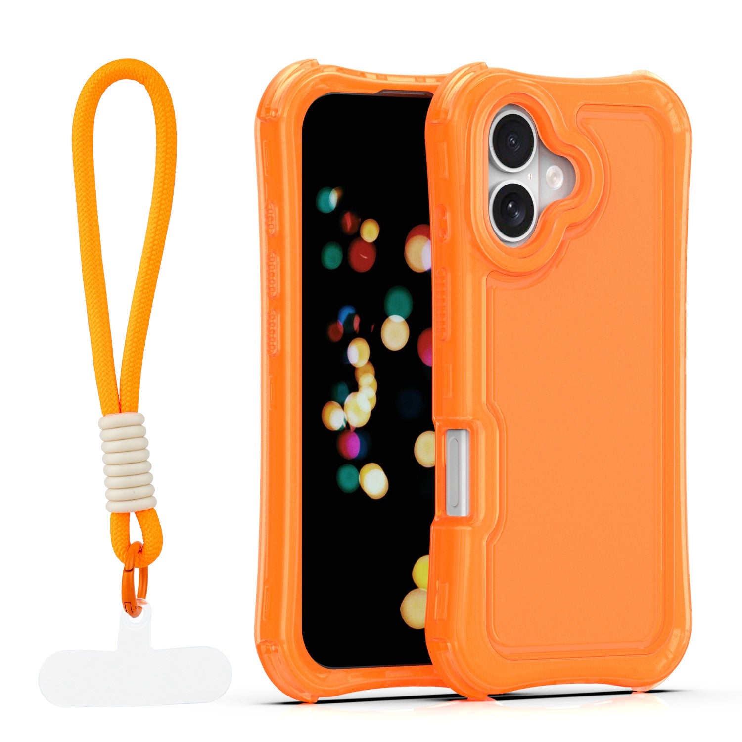 Coque SafePop avec lanière pour iPhone 17 6,3" orange