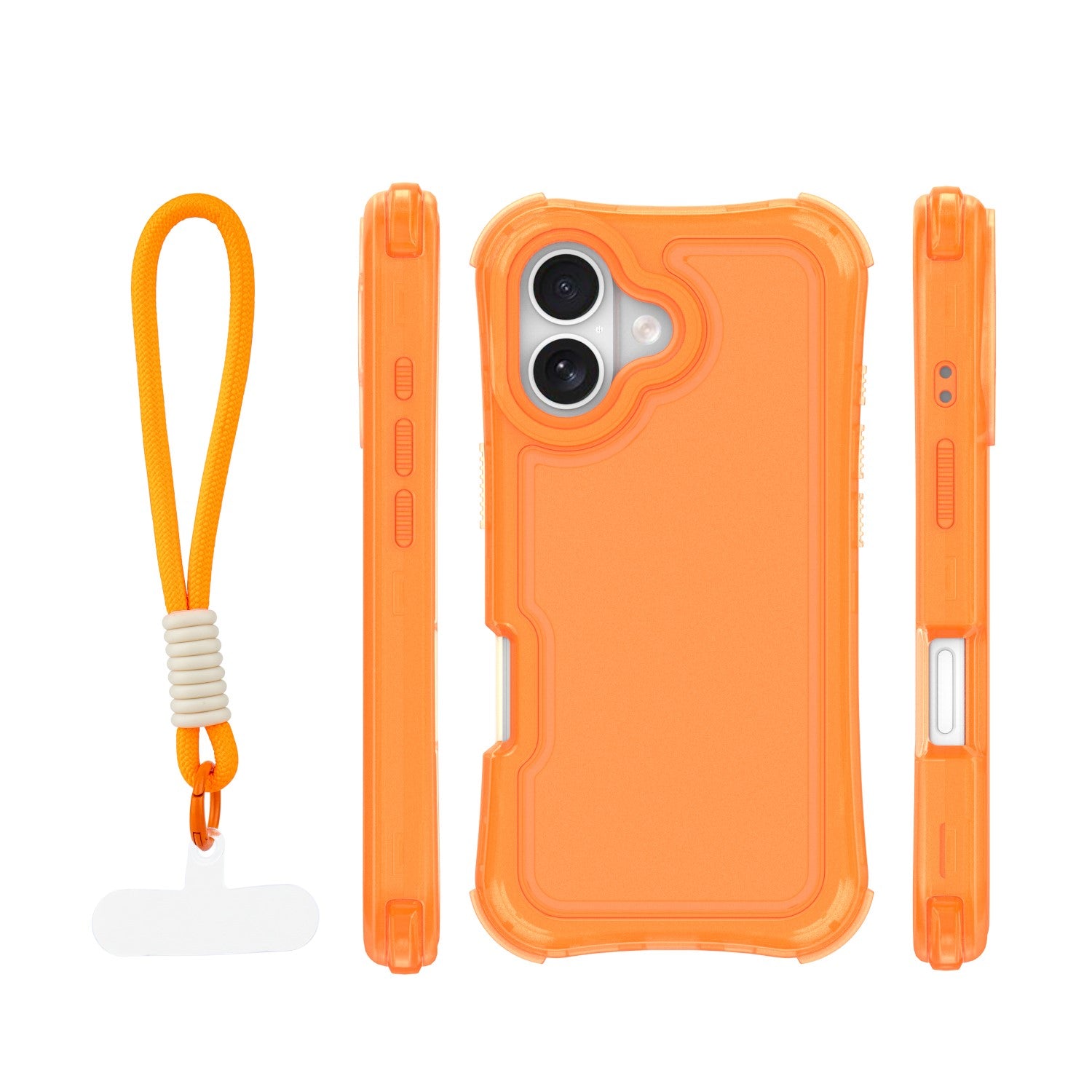 Coque SafePop avec lanière pour iPhone 17 6,3" orange