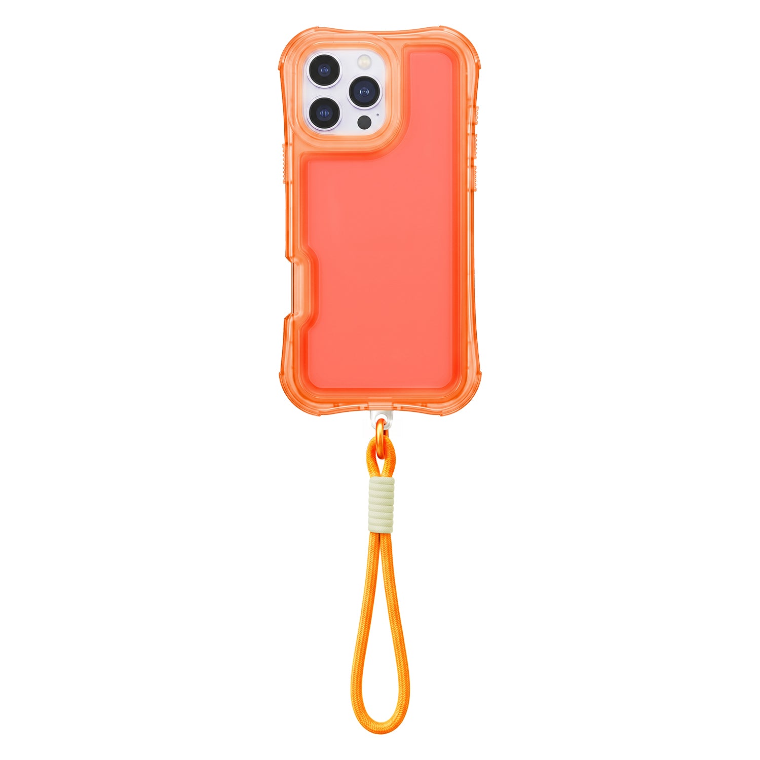 Coque SafePop avec lanière pour iPhone 16e/17e orange