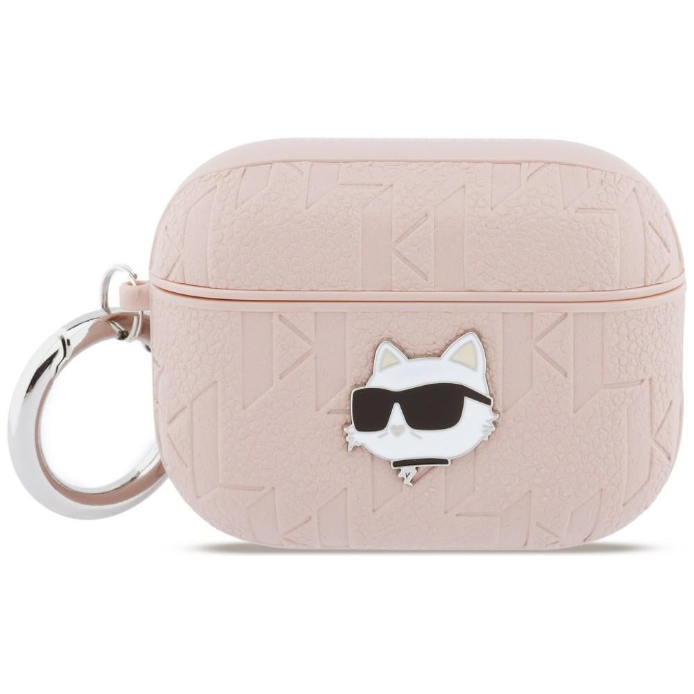 Karl Lagerfeld Monogram Choupette Head case for AirPods Pro 3 pink