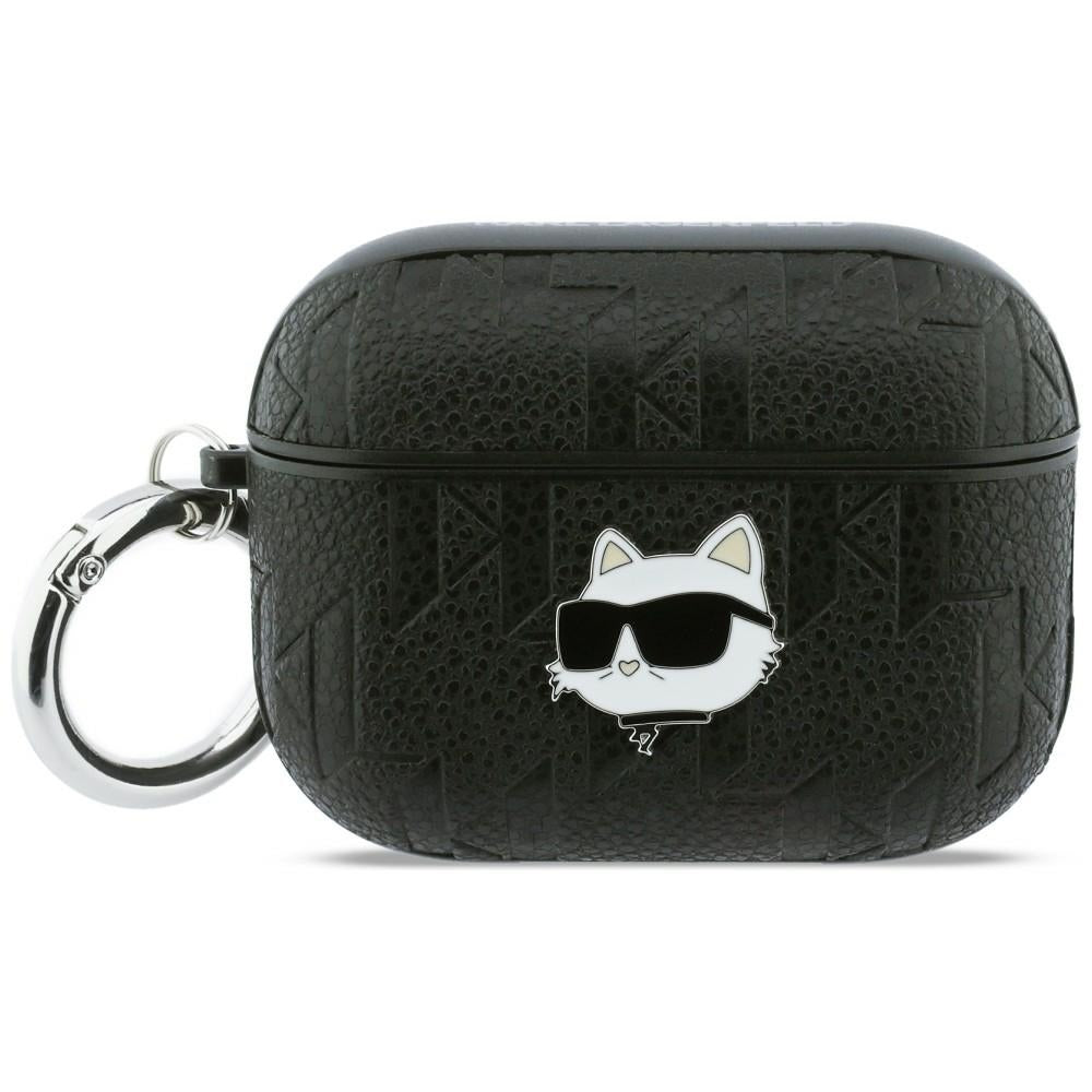 Karl Lagerfeld Monogram Choupette Head case for AirPods Pro 3 black