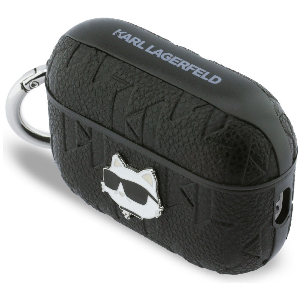 Karl Lagerfeld Monogram Choupette Head case for AirPods Pro 3 black