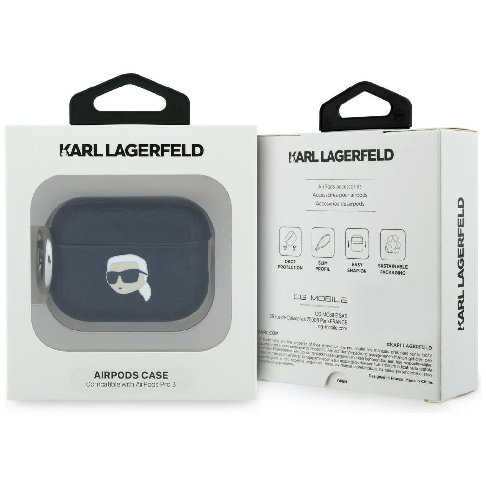 Karl Lagerfeld Monogram Karl Head for AirPods Pro 3 black