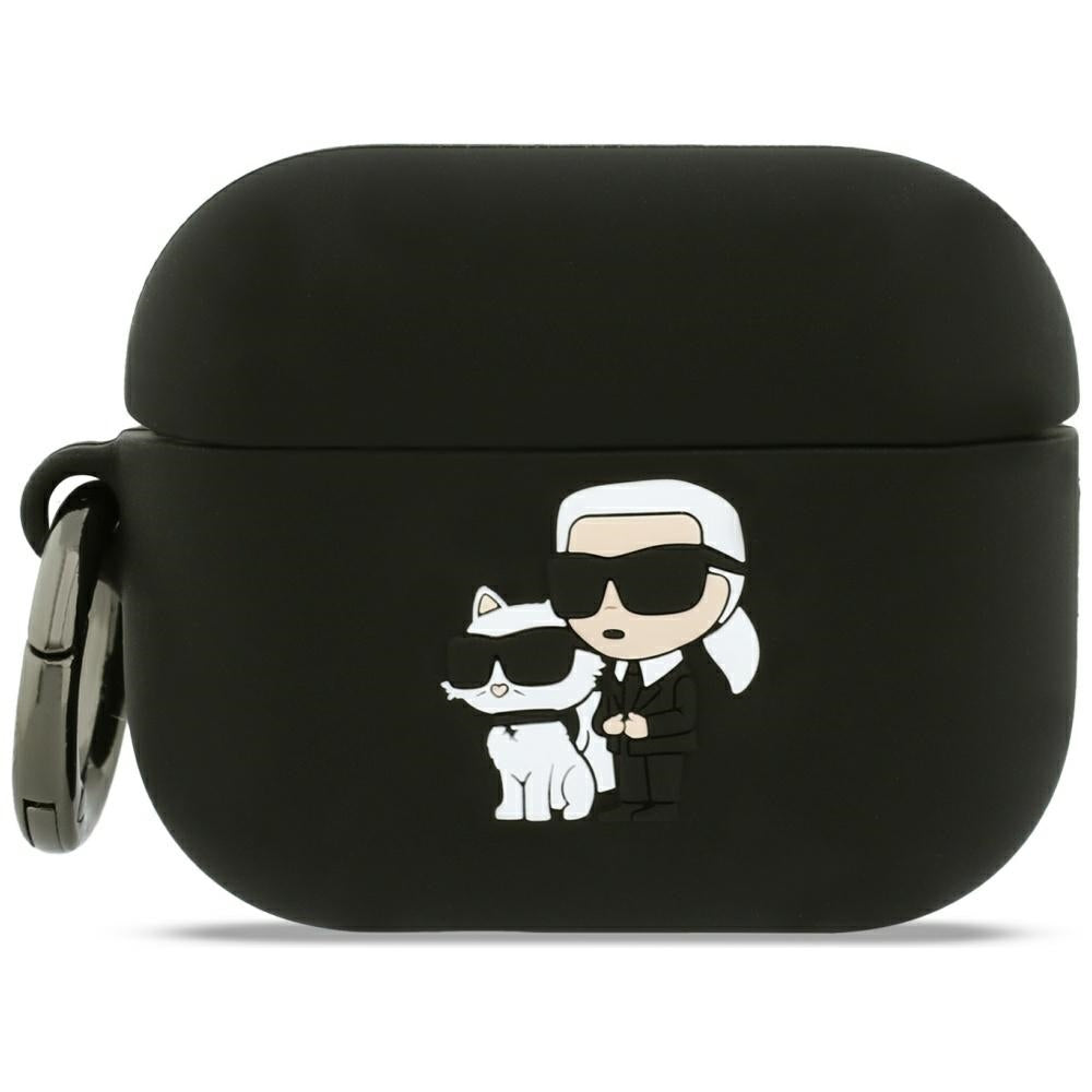 Karl Lagerfeld Silicone Karl & Choupette Head case for AirPods Pro 3 pink