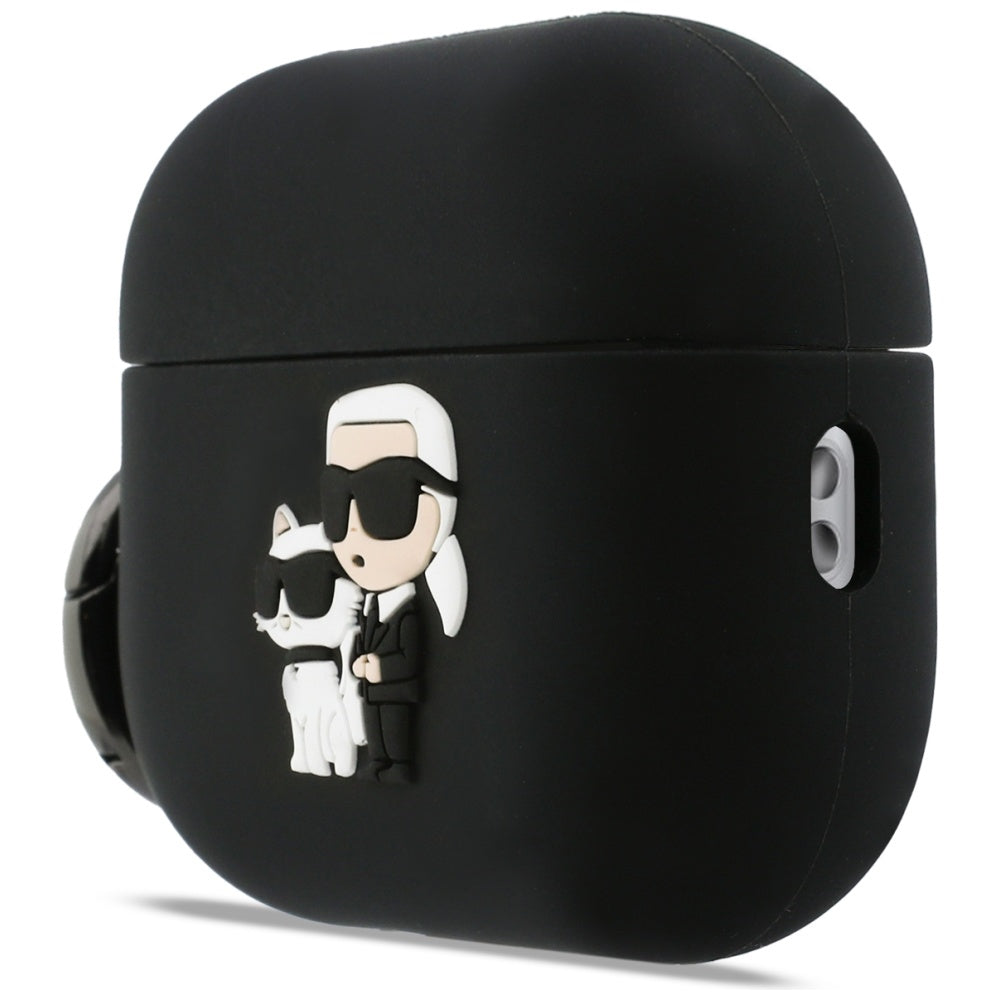 Karl Lagerfeld Silicone Karl & Choupette Head case for AirPods Pro 3 pink