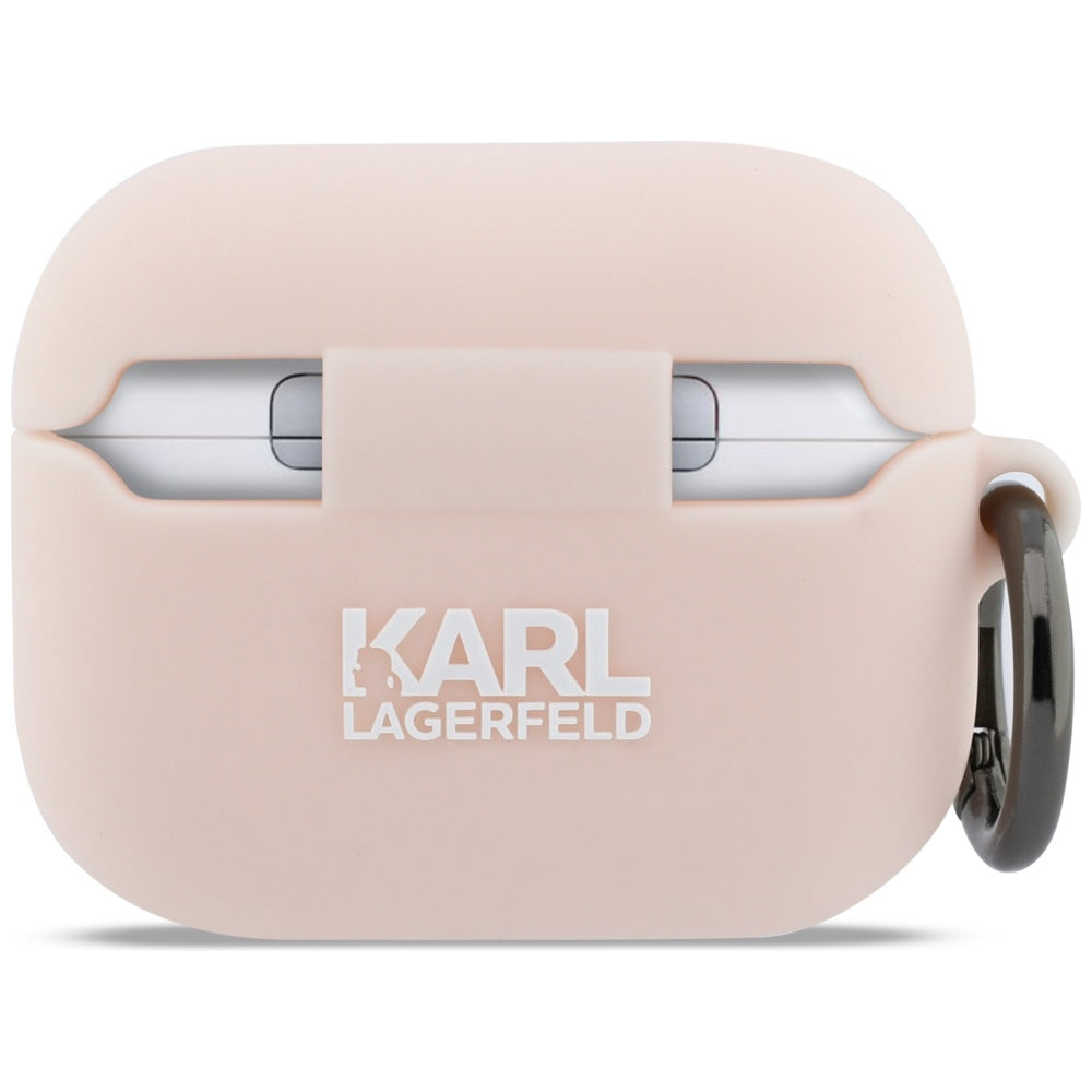 Karl Lagerfeld Silicone Chaupette Head 3D case for AirPods Pro 3 pink