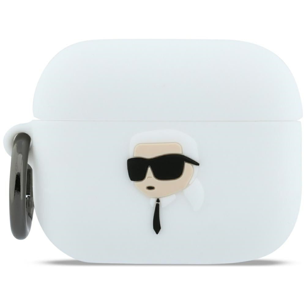 Karl Lagerfeld Silicone Karl Head 3D case for AirPods Pro 3 white