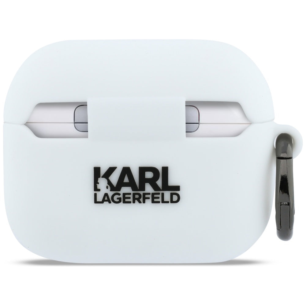 Karl Lagerfeld Silicone Karl Head 3D case for AirPods Pro 3 white