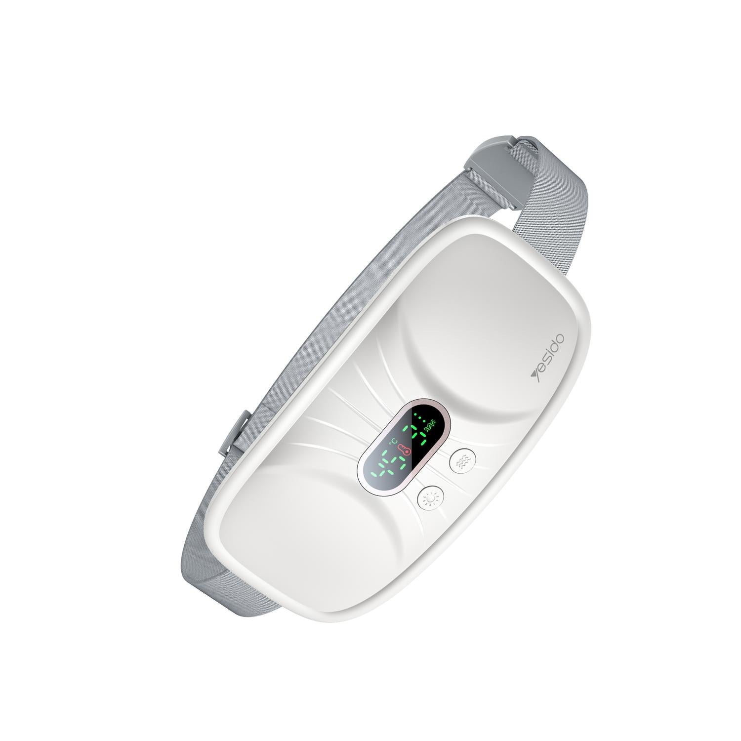Yesido Menstrual Belt MG28 white 1800mAh with 4-level heat settings & 3 vibration speeds