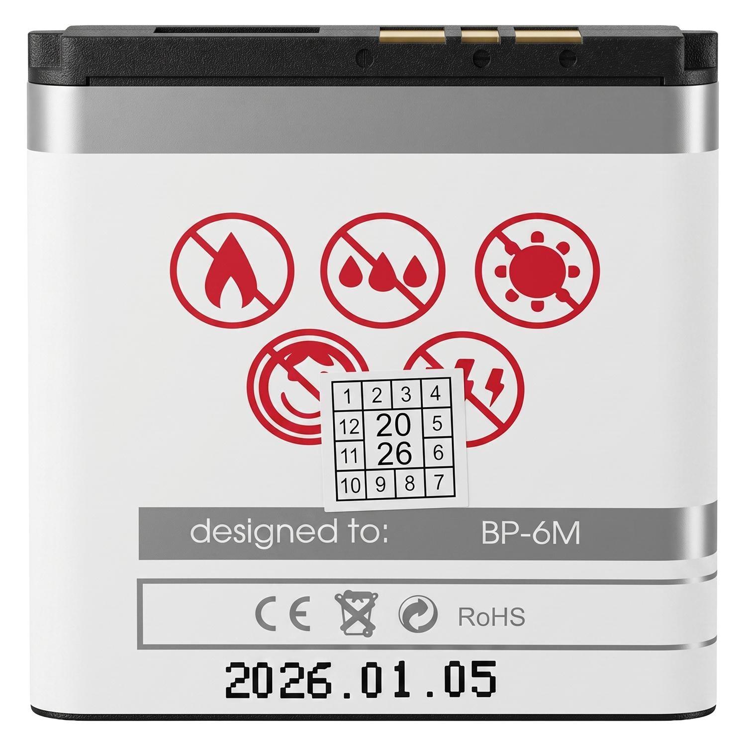 BATTERY MAXXIMUS NOKIA 6280 1200 mAh BP-6M