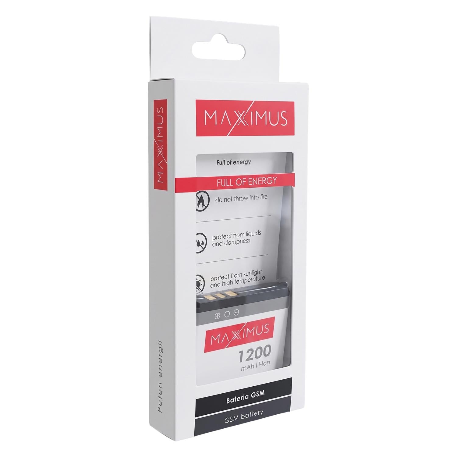 BATTERY MAXXIMUS NOKIA 6280 1200 mAh BP-6M