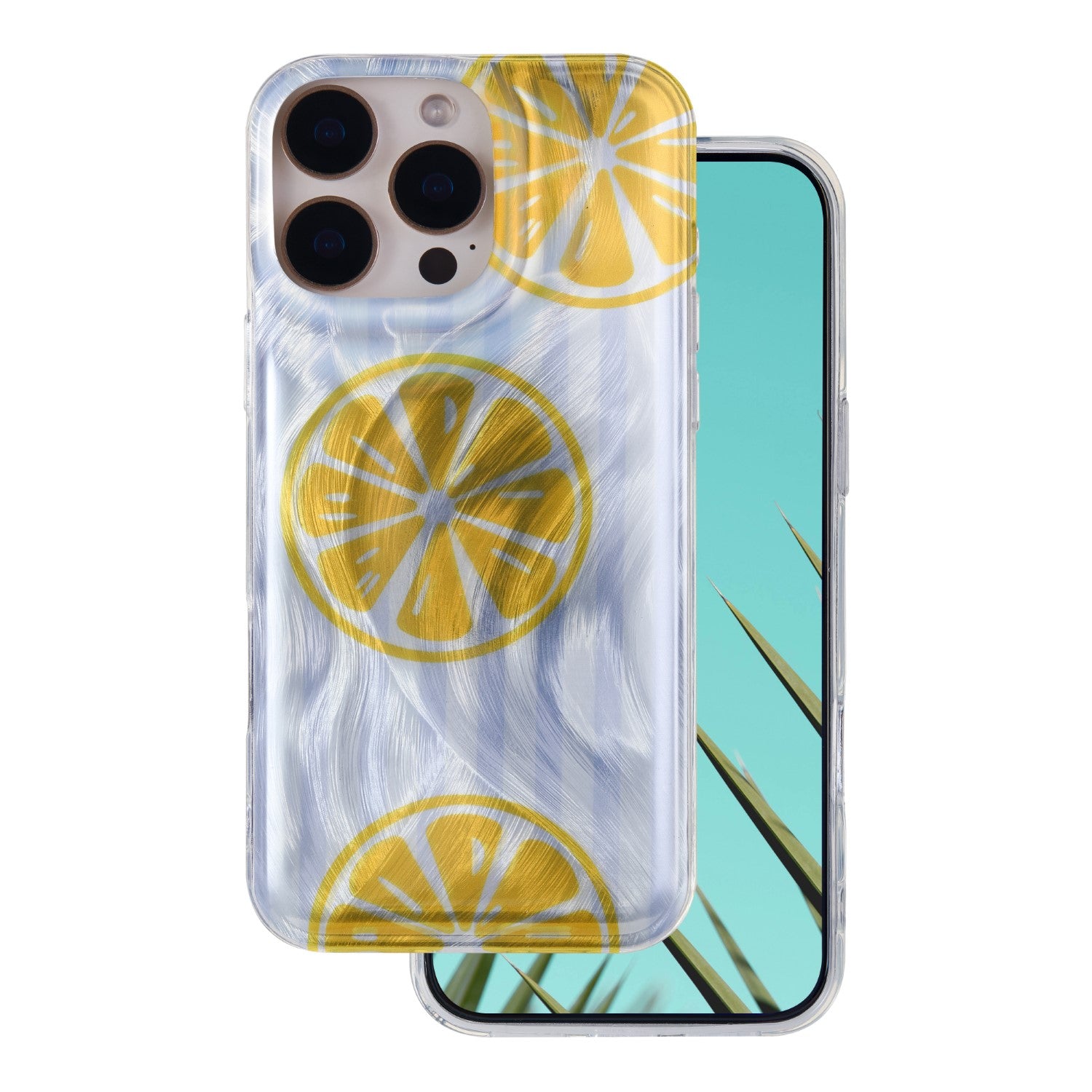 Ultra Trendy Summer case for iPhone 16 Pro 6,3" lemon