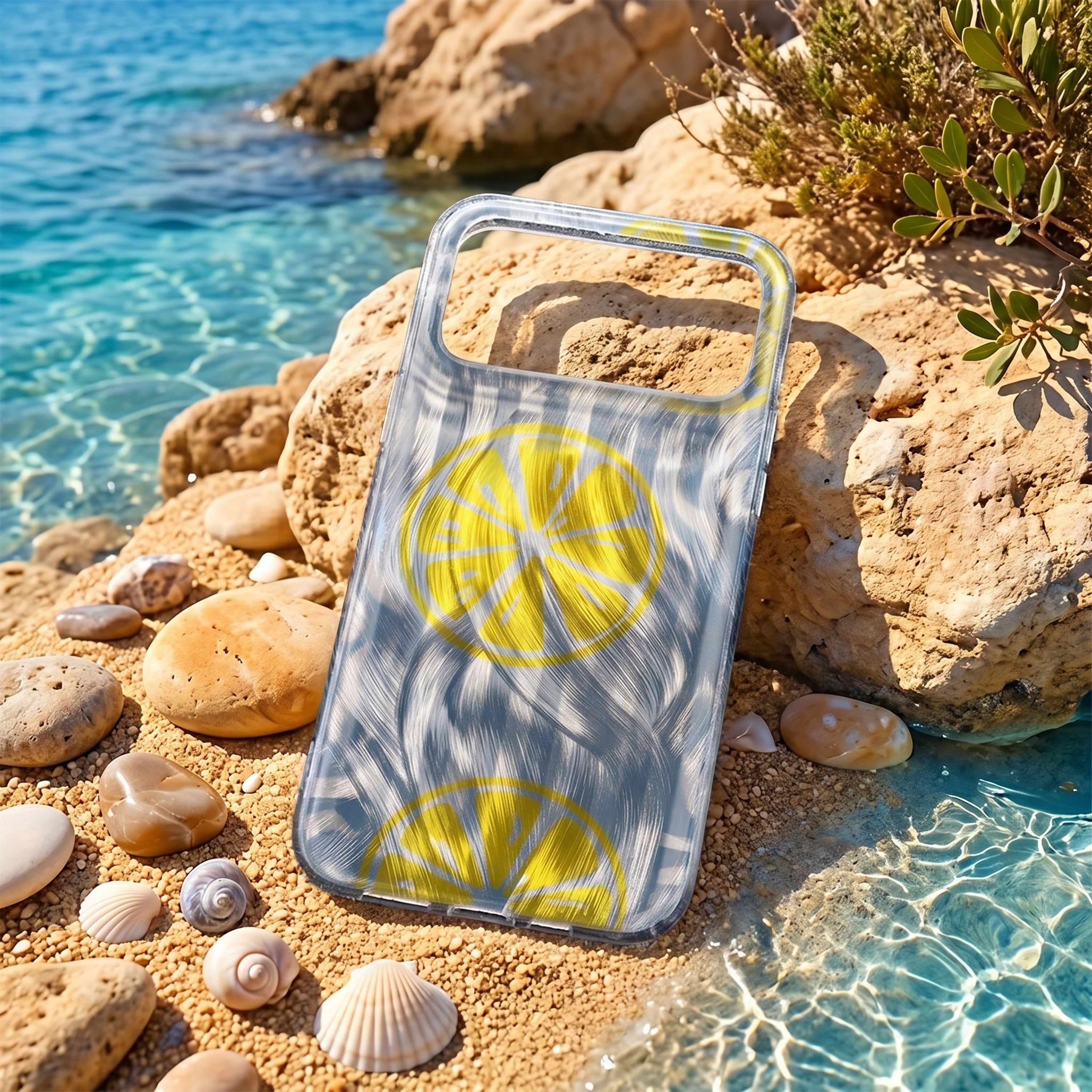 Ultra Trendy Summer case for iPhone 15 Pro 6,1" lemon