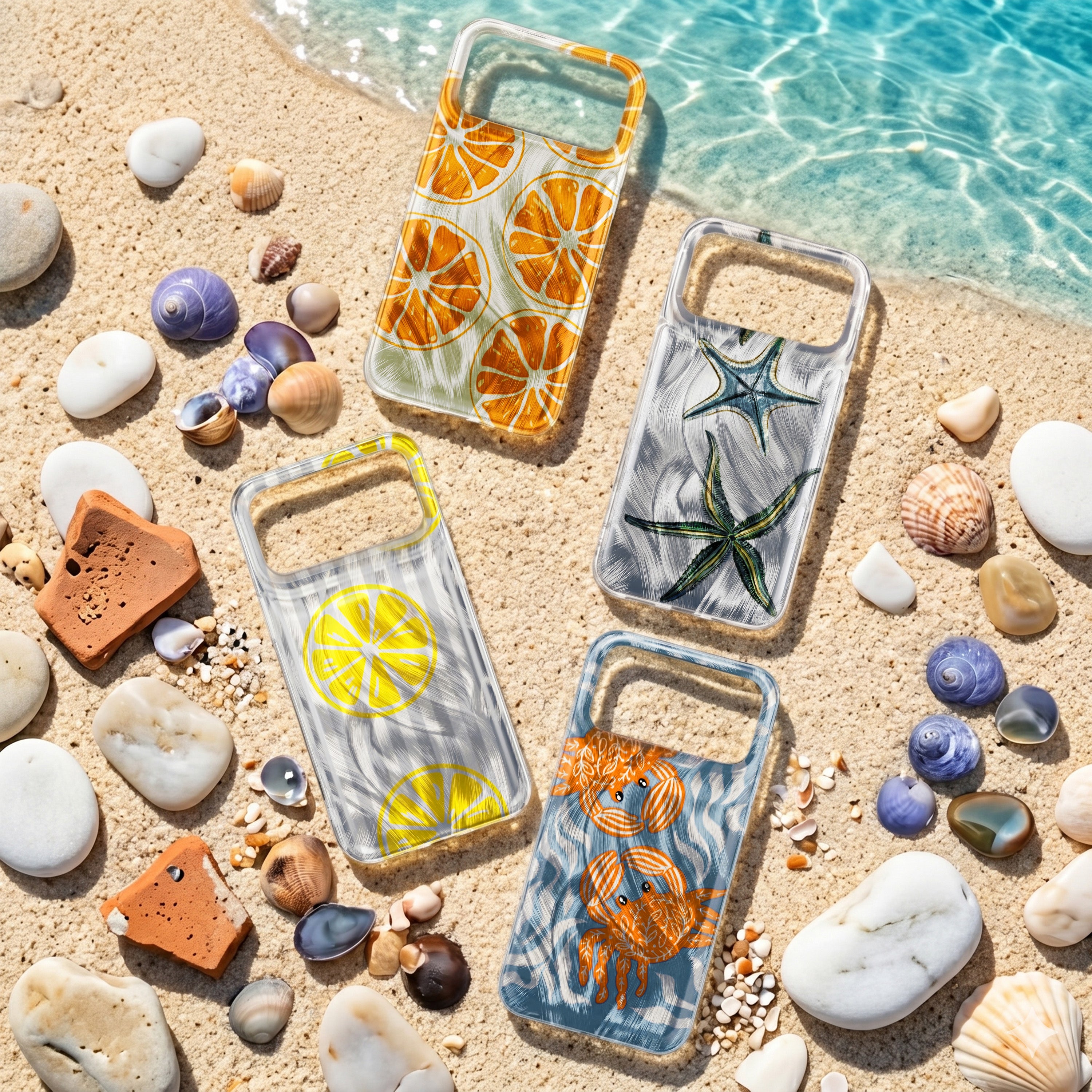 Ultra Trendy Summer case for iPhone 16 Pro Max 6,9" orange