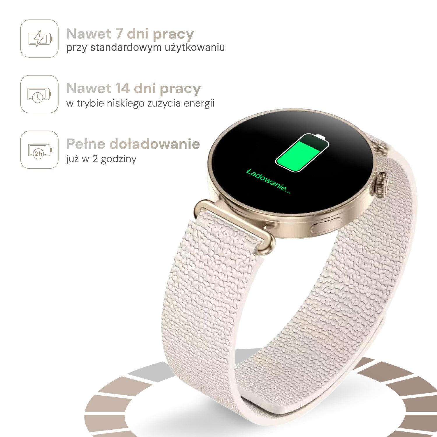 Forever smartwatch Bloomdust SB-380 champagne gold