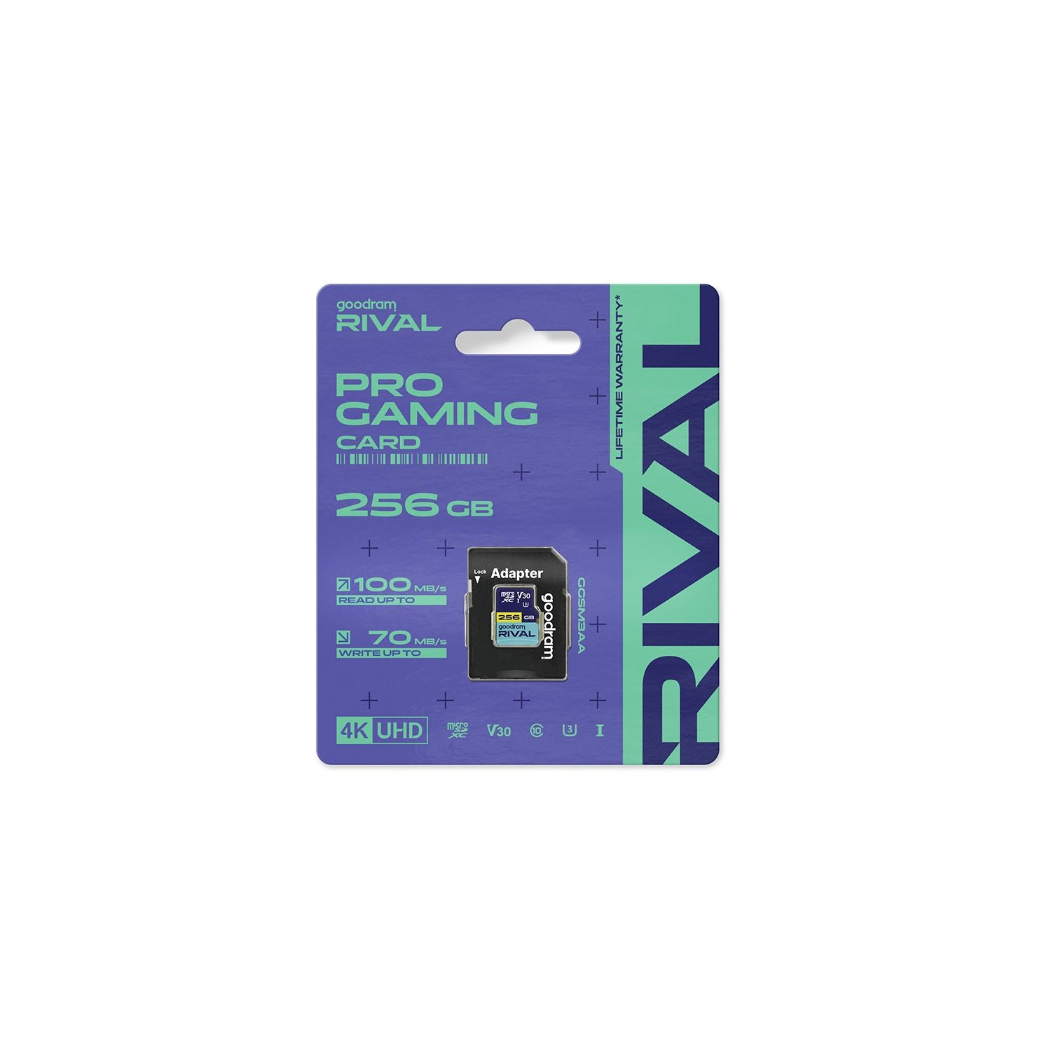 Goodram memory card Rival M3AA Micro SDXC 256GB UHS-I U3 V30 100 / 70 MB/s