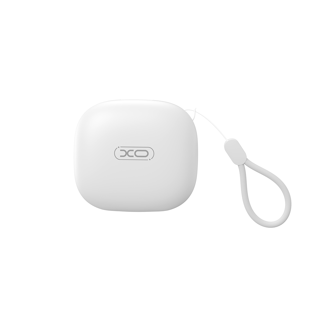 XO Bluetooth earphones G53 TWS white ANC + ENC with stand