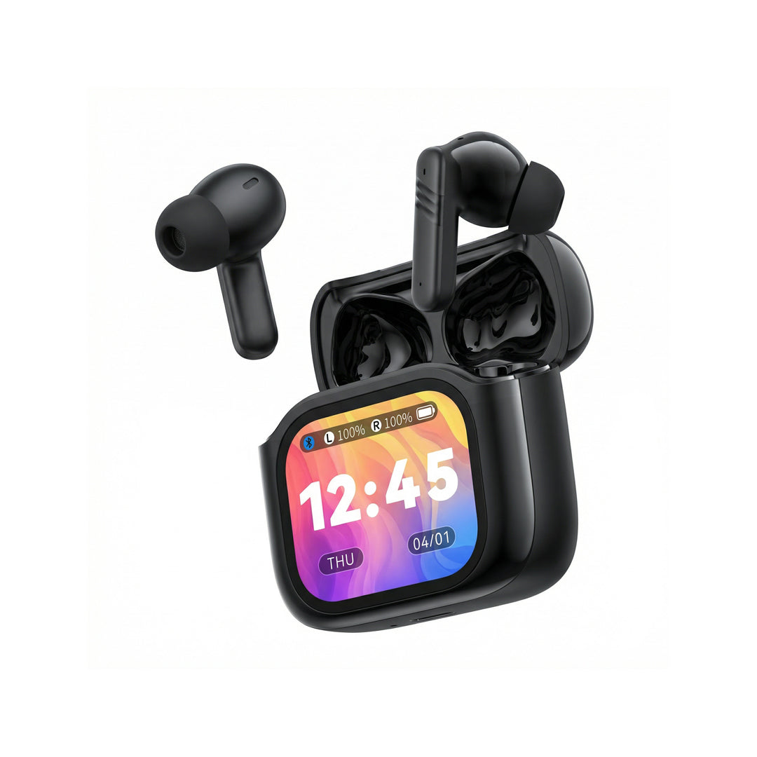 XO Bluetooth earphones X50 TWS LCD black ANC + ENC dual mic