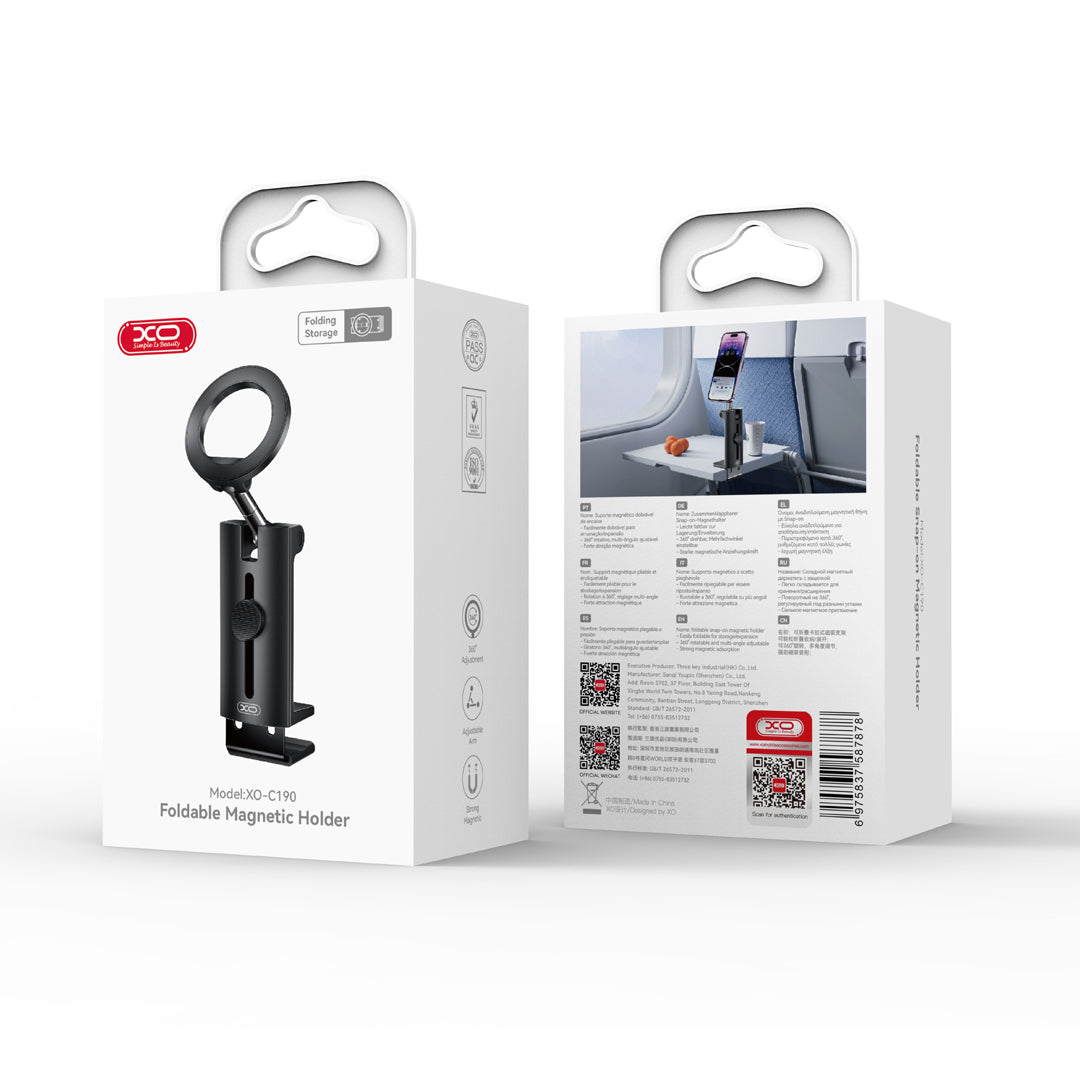 XO universal holder C190 black with a latch for MagSafe