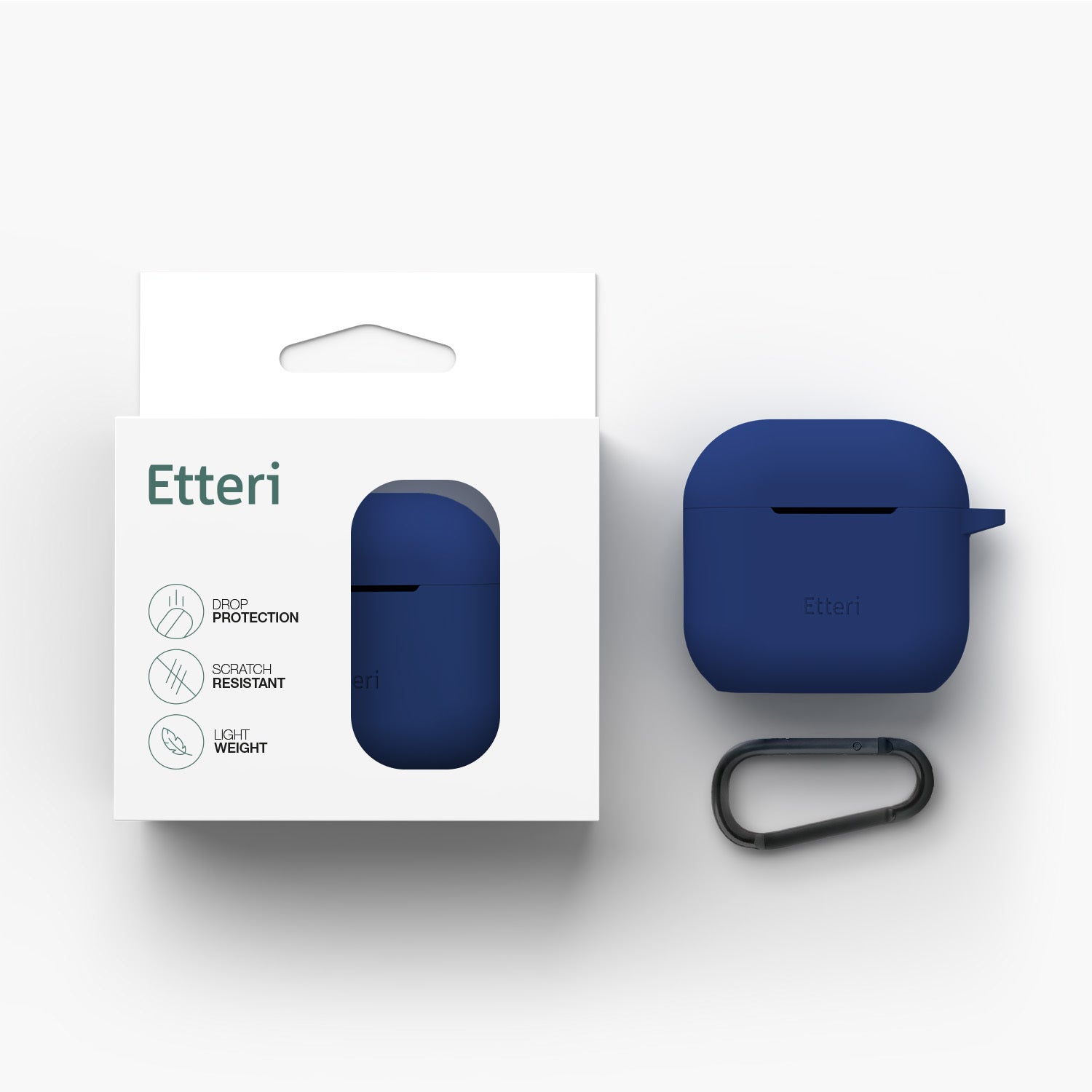 Etteri silicone case for AirPods 4 dark blue