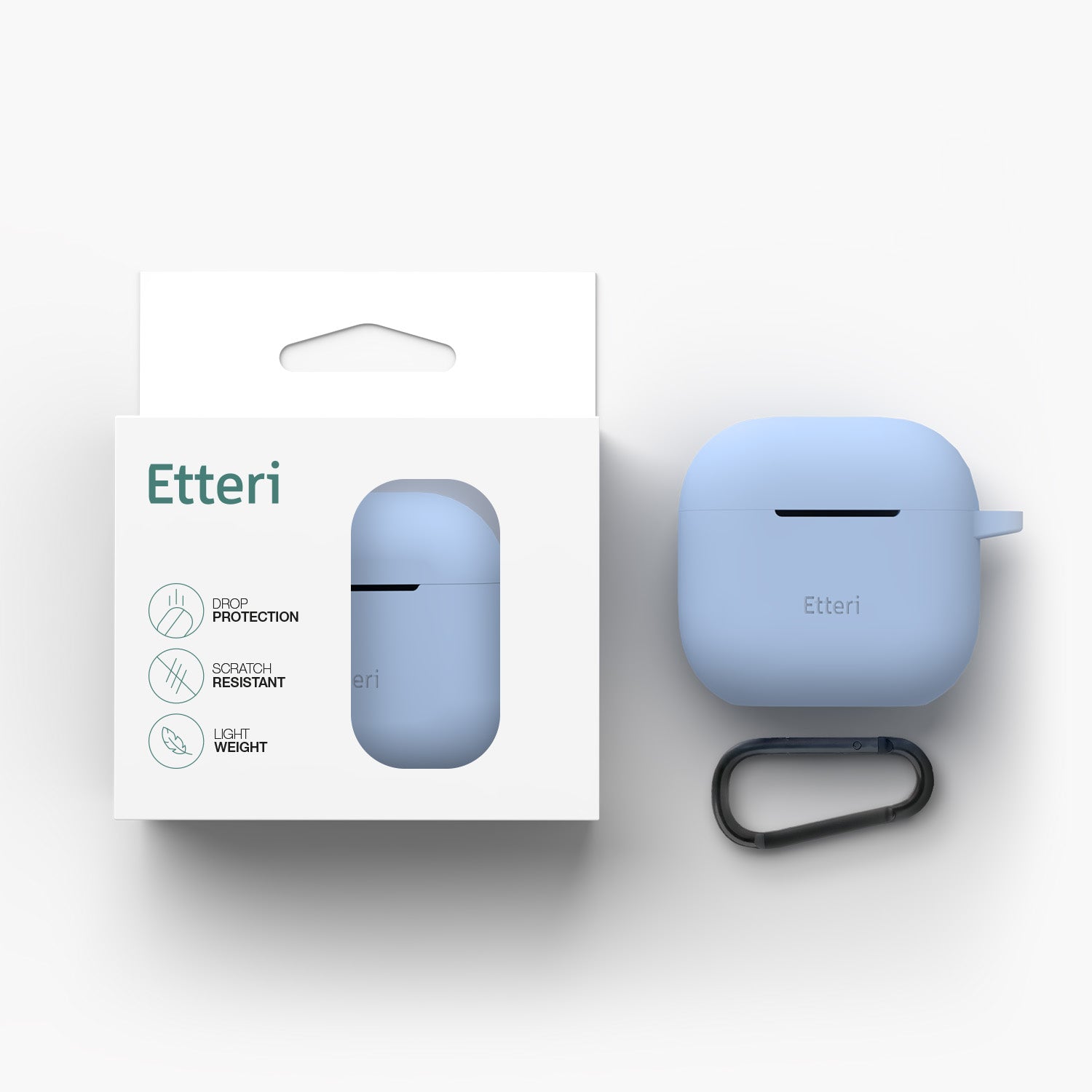 Etteri silicone case for AirPods 3 light blue