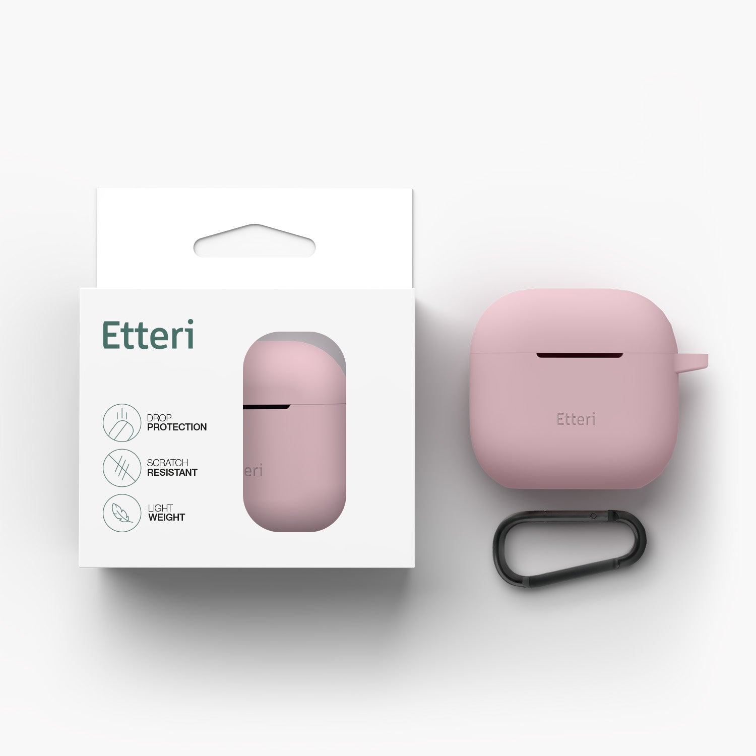 Etteri silicone case for AirPods 3 light pink