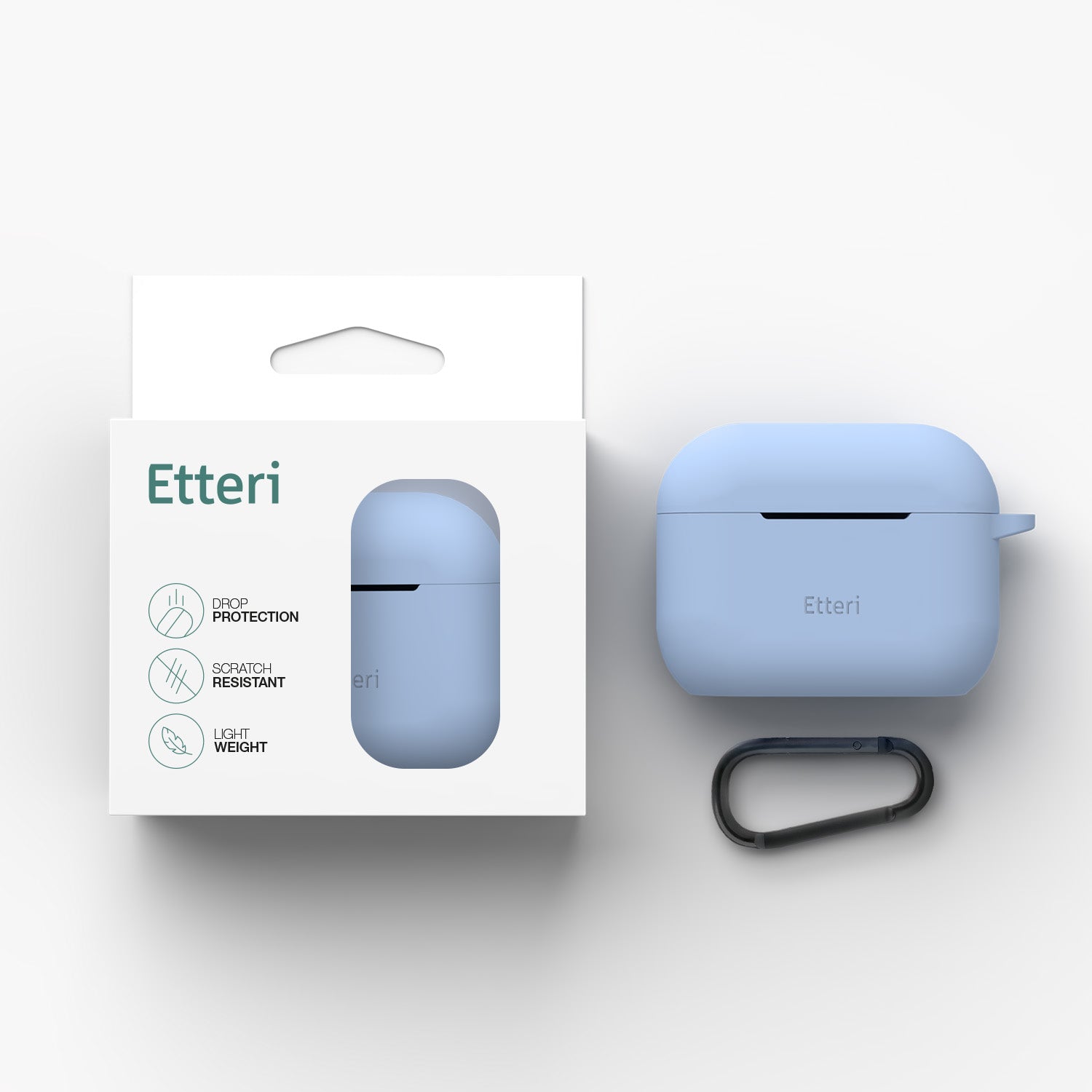 Etteri silicone case for AirPods Pro 3 light blue