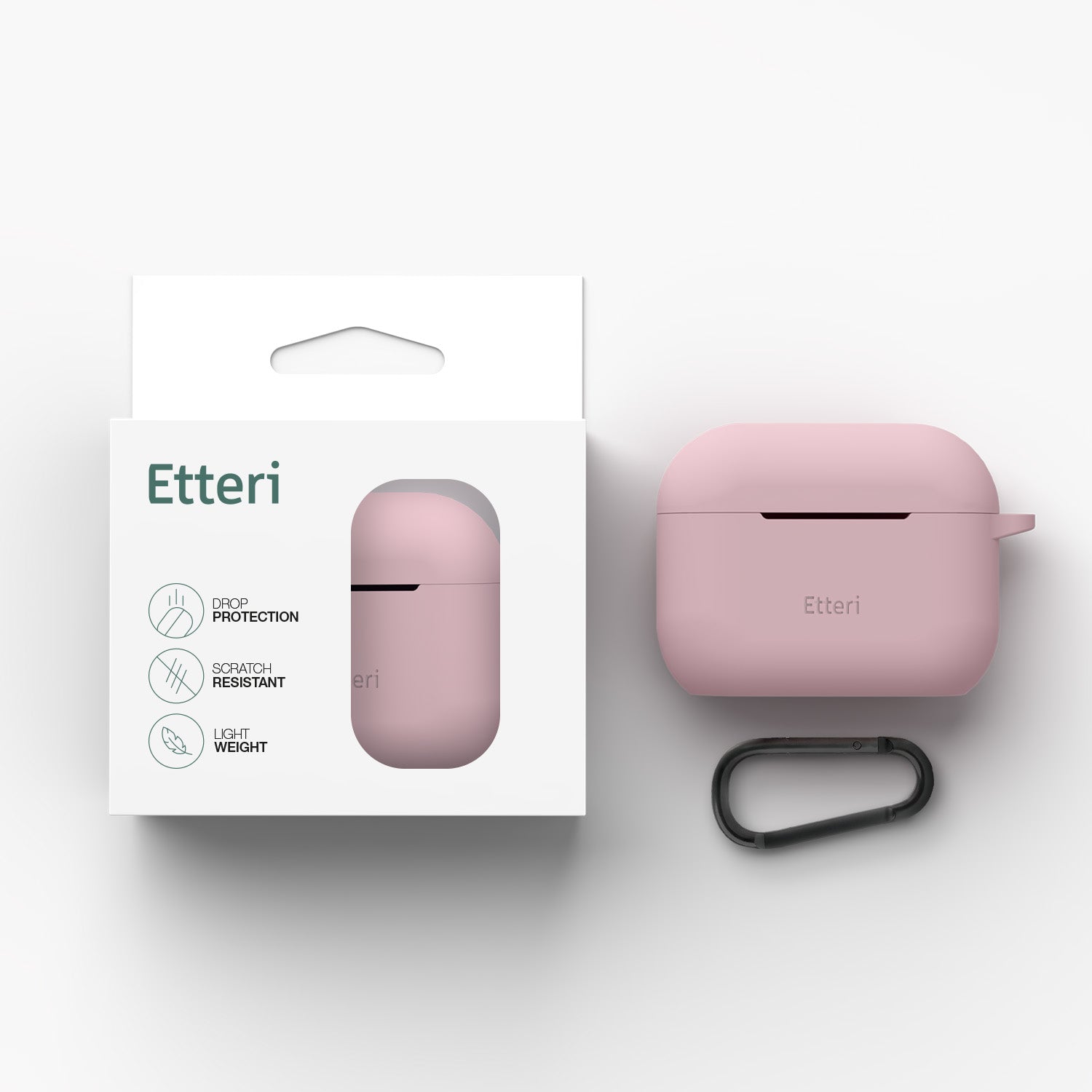 Etteri silicone case for AirPods Pro 3 light pink