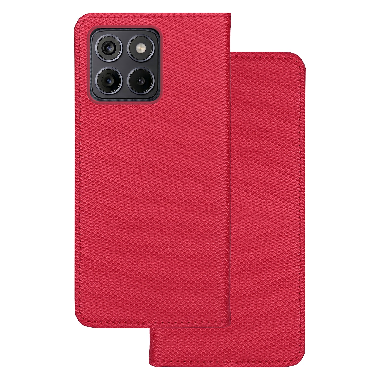Smart Magnet case for Motorola Edge 70 Fusion red