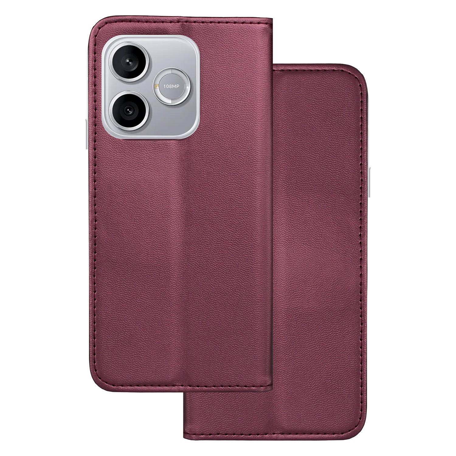 Smart Magnetic case for Honor 600 Lite burgundy