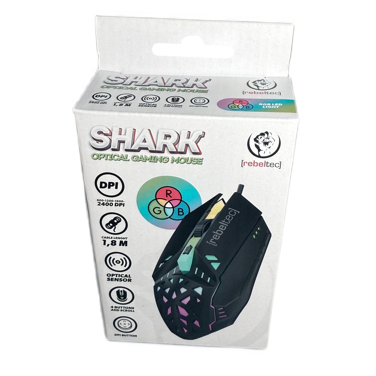 Rebeltec gaming mouse SHARK 800/2400 DPI