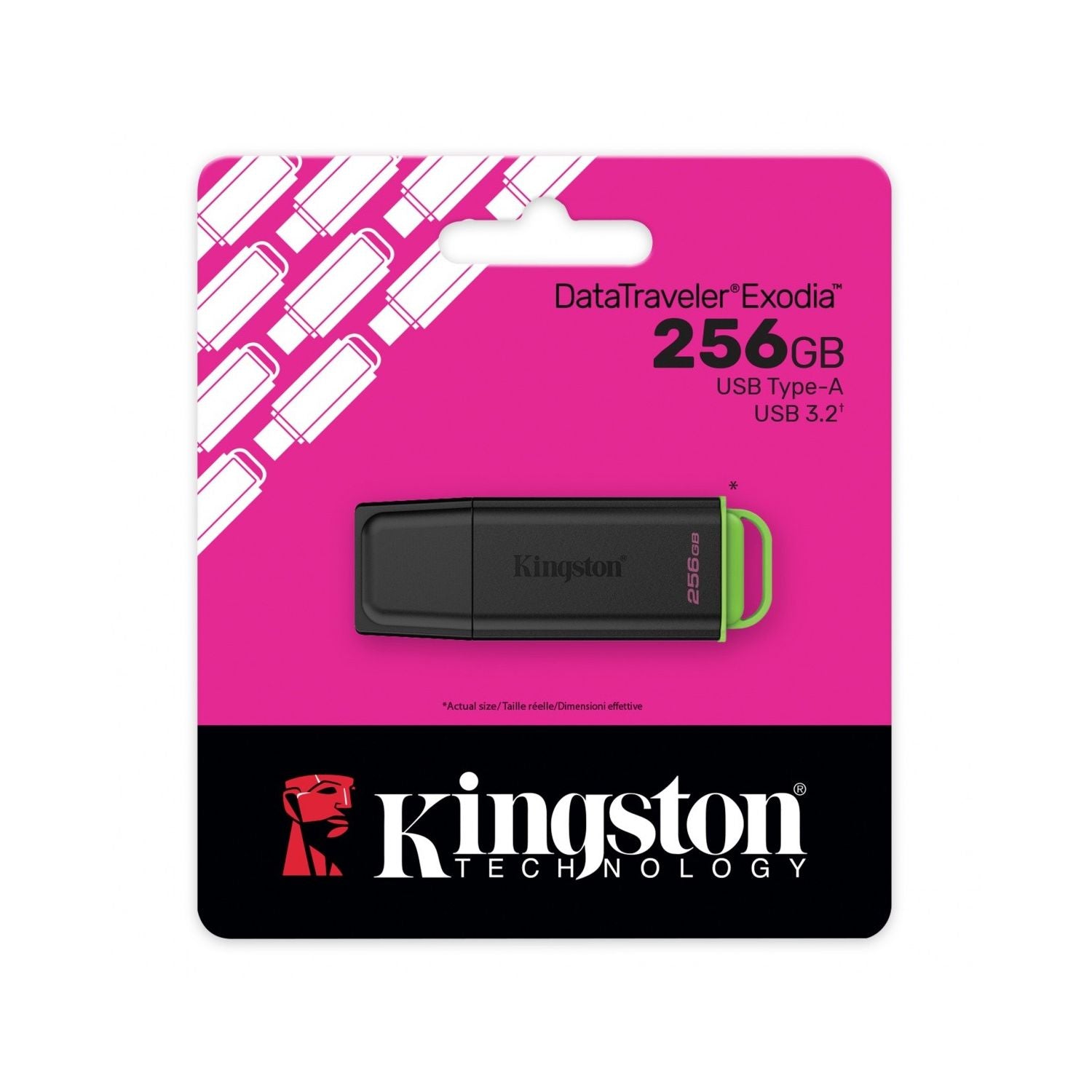 Kingston pendrive 256GB USB 3.2 Gen1 Exodia G2 green