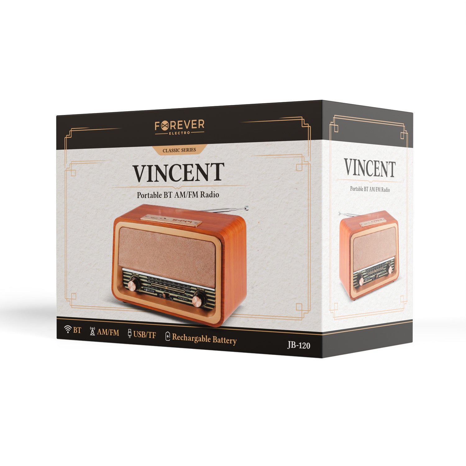 Forever Electro AM/FM Radio VINCENT JB-120 BT USB 1200mAh