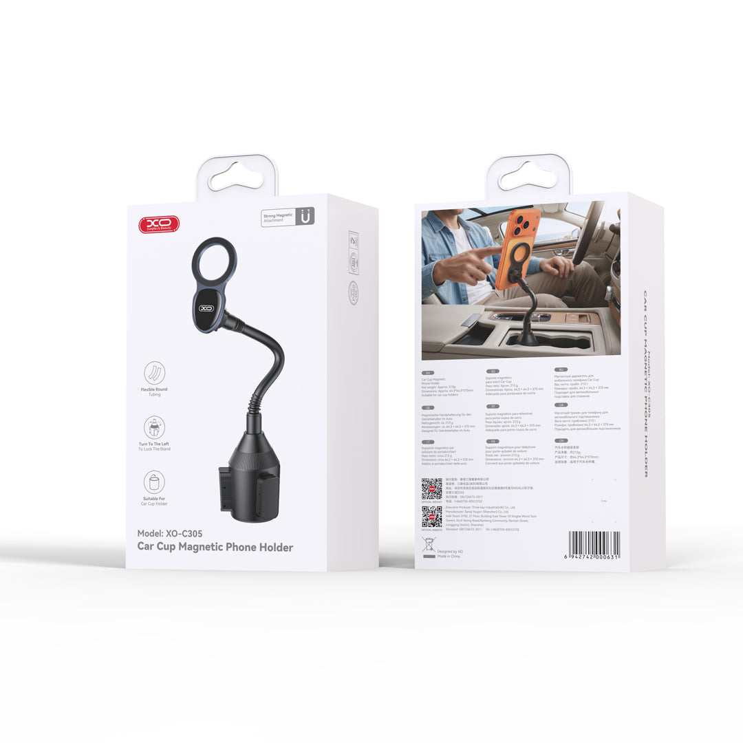 XO car holder C305 black for cup holder for MagSafe
