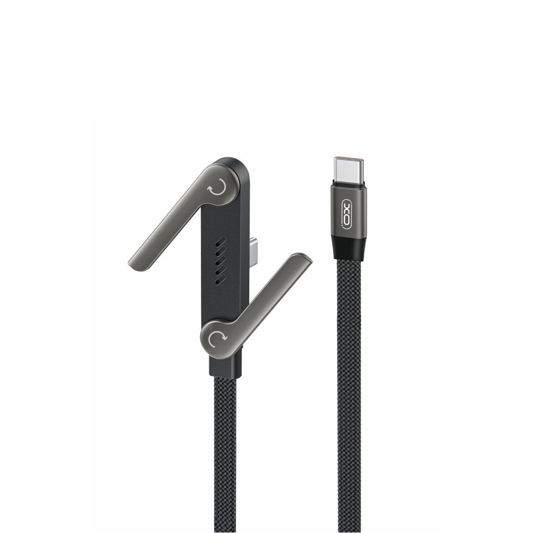 XO cable NB-Q311 PD USB-C - USB-C 1,5m 240W black flat with stand
