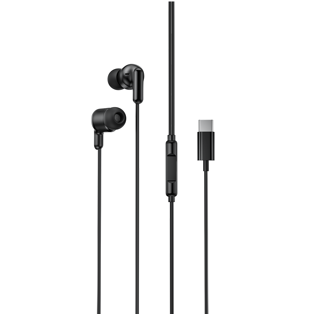 XO wired earphones EP84 USB-C black