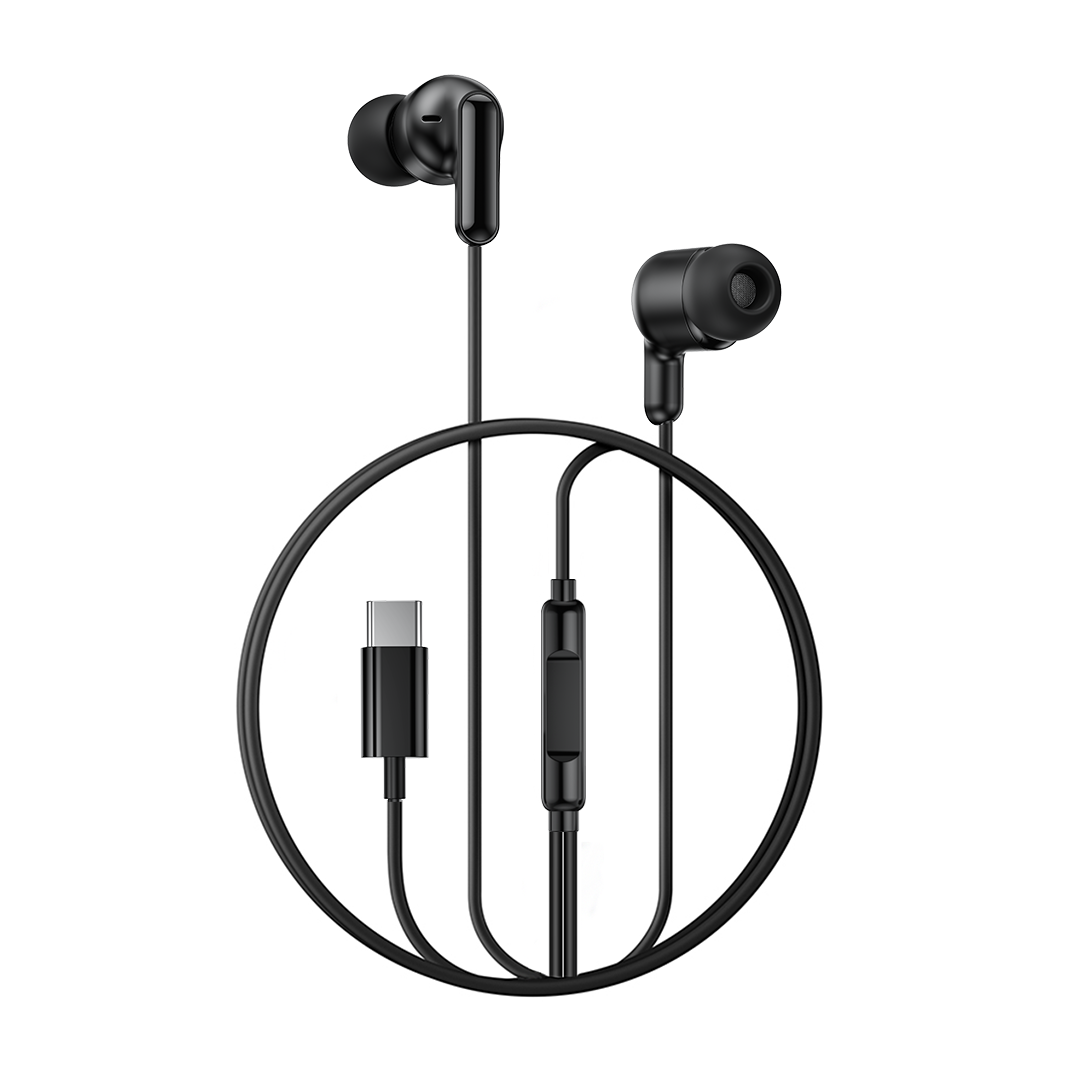 XO wired earphones EP84 USB-C black