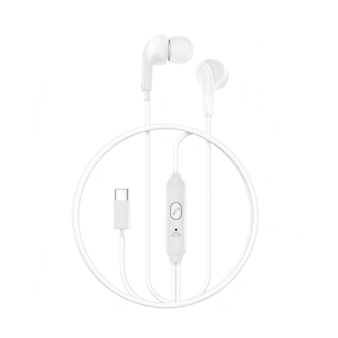 XO wired earphones EP82 USB-C white