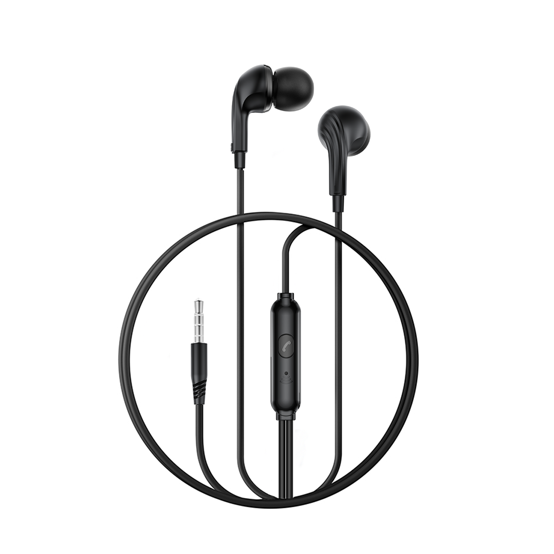 XO wired earphones EP86 jack 3,5mm black