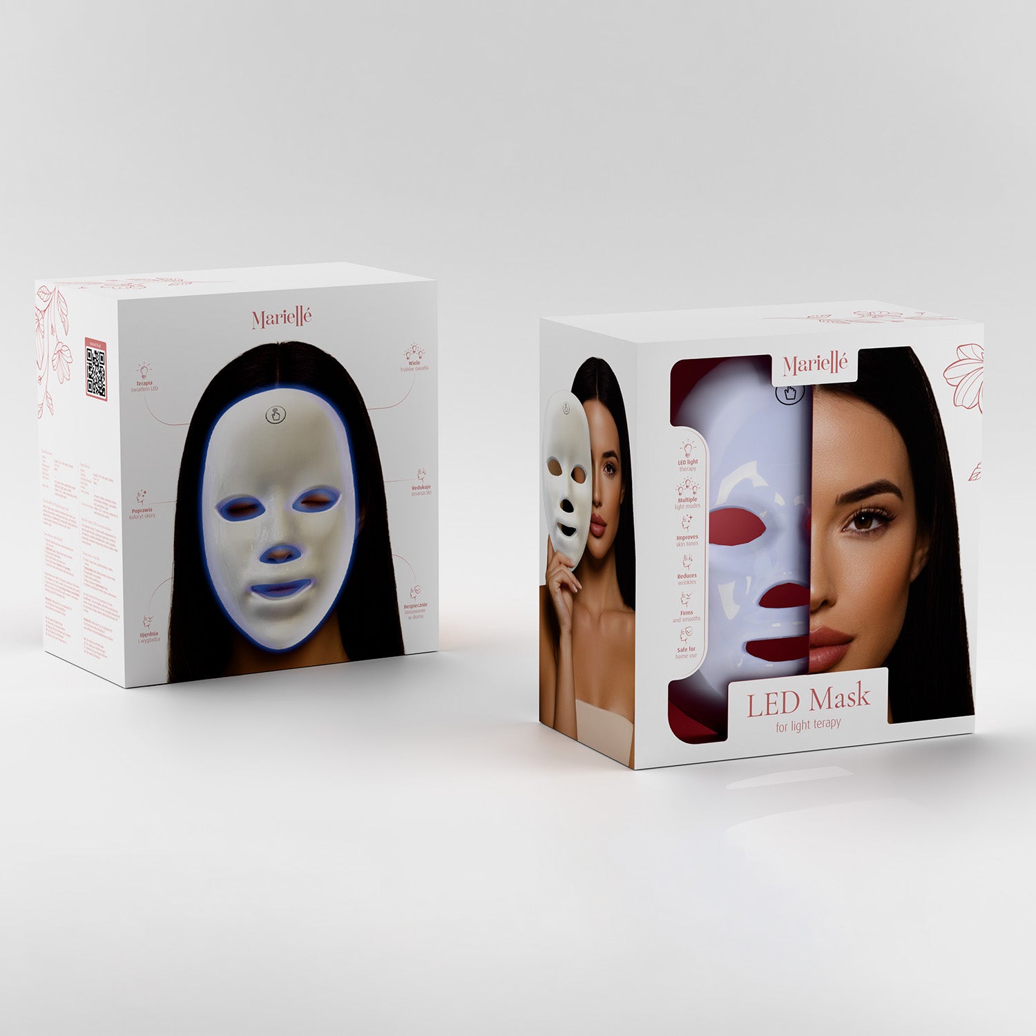 Marielle LED Light Therapy Mask MML white