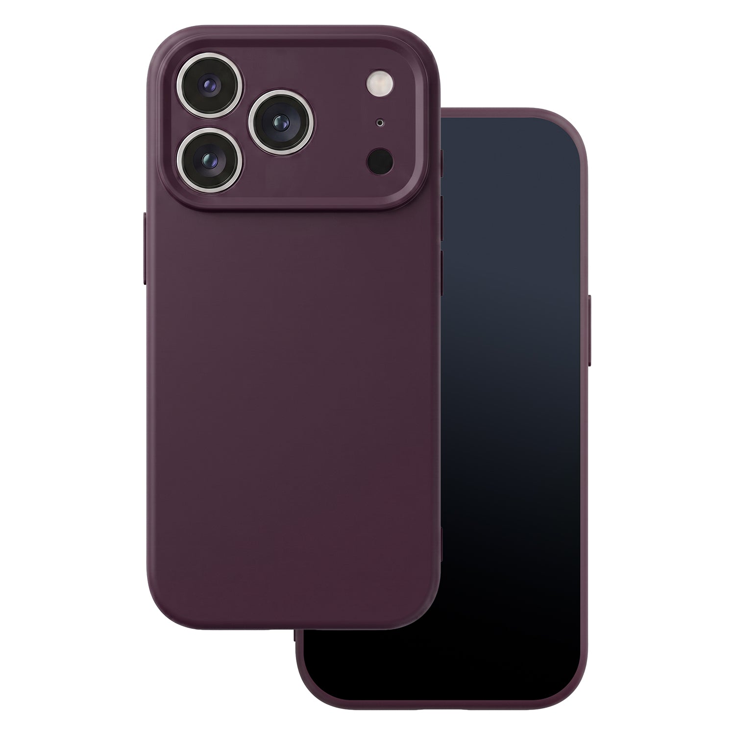 Silicon case for iPhone 17 Pro 6,3" / 18 Pro 6,3" dark cherry